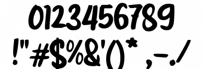 Dumaten Font OTHER CHARS