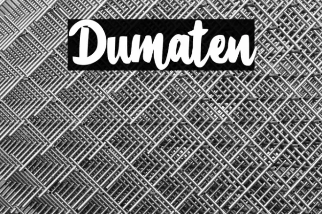 Dumaten Font examples