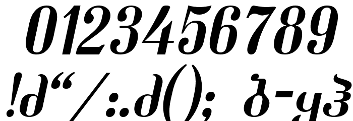 Dumbadze-ITV Italic Font OTHER CHARS