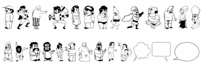 Dumbass Town خط أحرف صغيرة