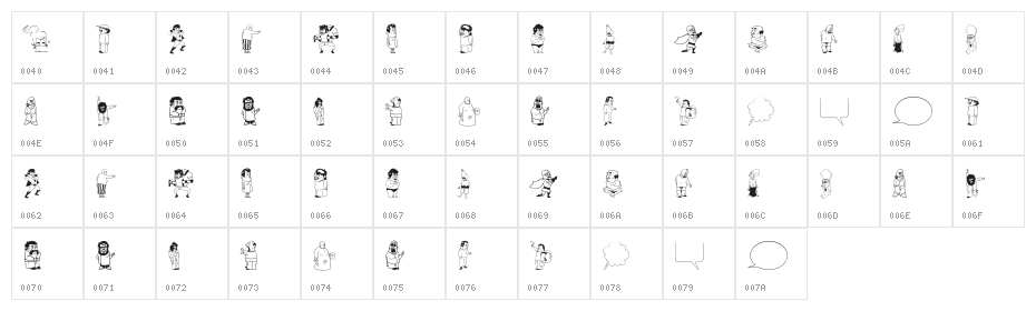 Dumbass Town Character Map