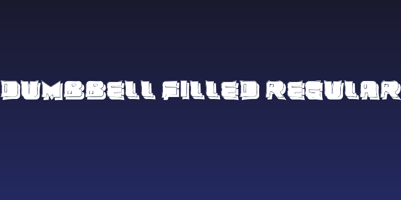 Dumbbell Filled Regular Social Header
