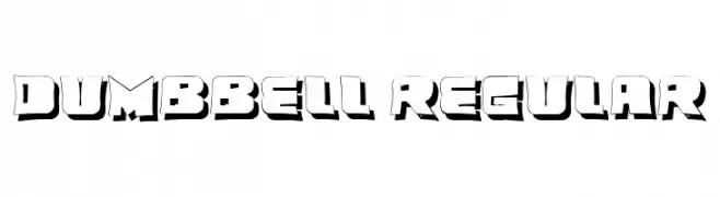 Dumbbell Regular  フリーフォントのダウンロード