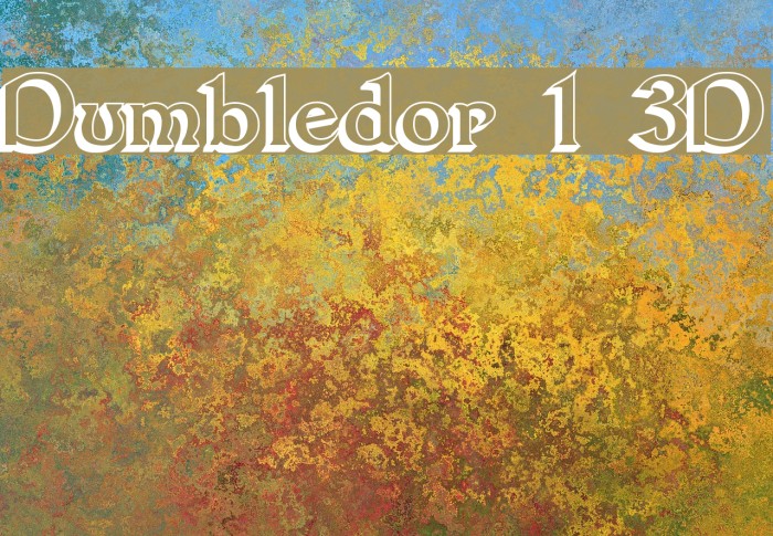 Dumbledor 1 3D Font examples