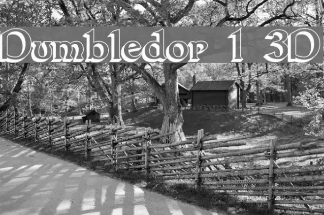 Dumbledor 1 3D フォント examples