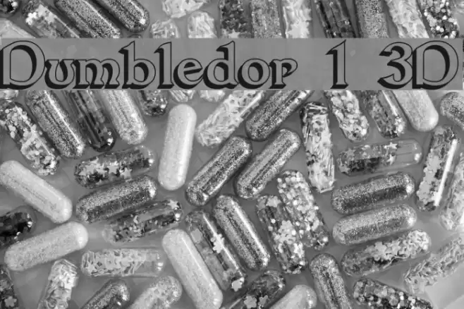 Dumbledor 1 3D フォント examples