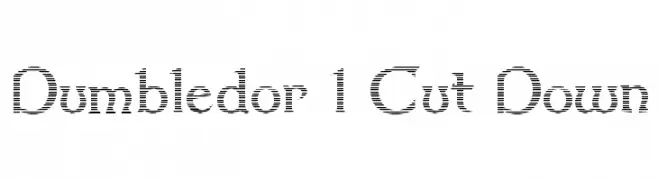 Dumbledor 1 Cut Down  Fuentes Gratis Descargar
