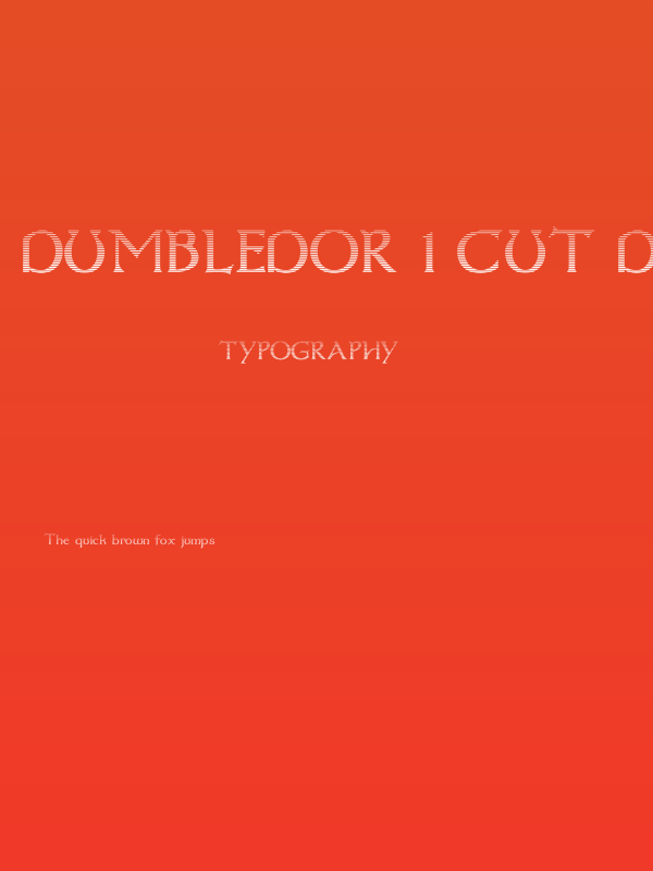 Dumbledor 1 Cut Down Poster
