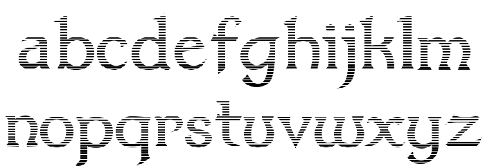 Dumbledor 1 Cut Down Font LOWERCASE