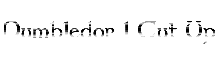 Dumbledor 1 Cut Up Font