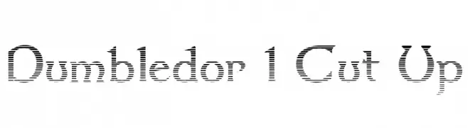 Dumbledor 1 Cut Up  Frei Schriftart Herunterladen