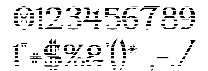 Dumbledor 1 Cut Up Font OTHER CHARS