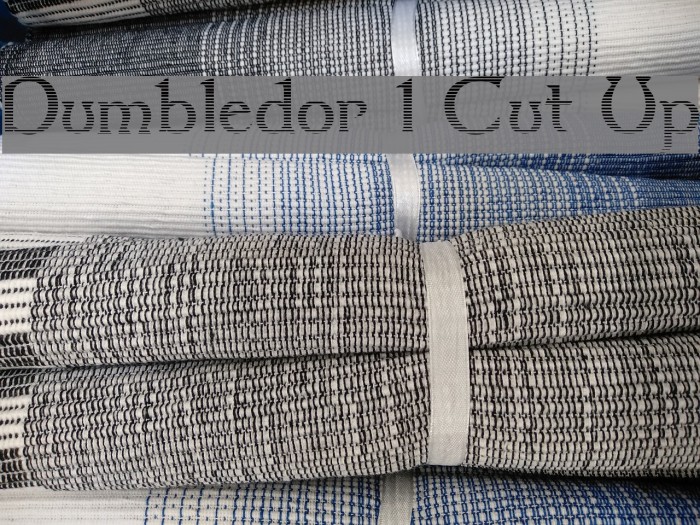 Dumbledor 1 Cut Up Font examples