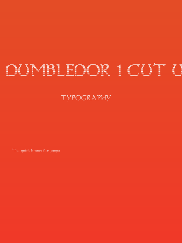 Dumbledor 1 Cut Up Poster