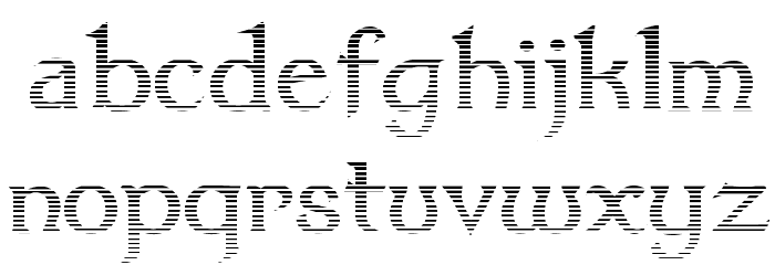 Dumbledor 1 Cut Up Font LOWERCASE