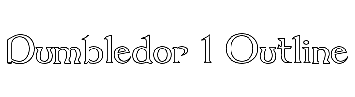 Dumbledor 1 Outline  Frei Schriftart Herunterladen