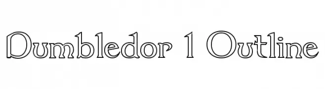 Dumbledor 1 Outline  Fuentes Gratis Descargar