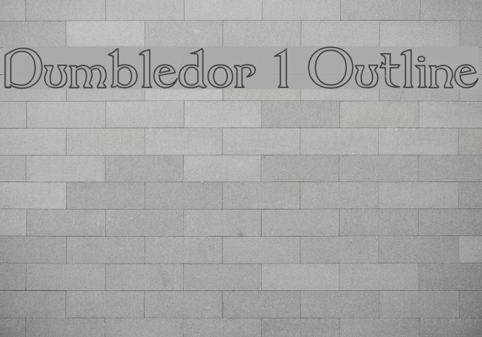 Dumbledor 1 Outline Font examples