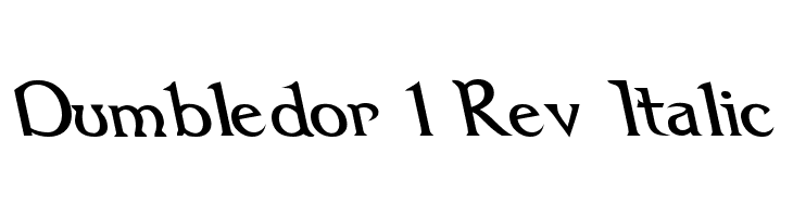 Dumbledor 1 Rev Italic  Descarca Fonturi Gratis