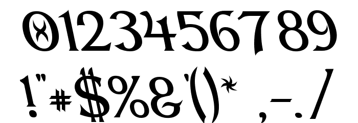 Dumbledor 1 Rev Italic Font OTHER CHARS