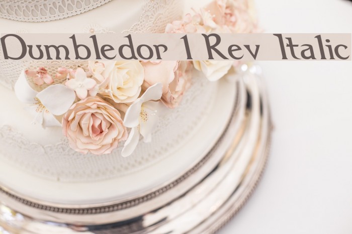 Dumbledor 1 Rev Italic Font examples