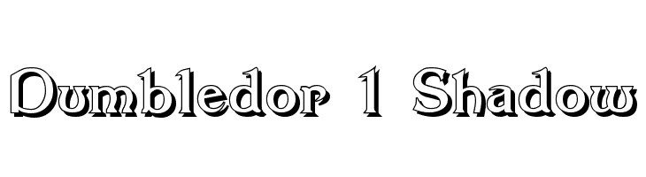 Dumbledor 1 Shadow  नि: शुल्क फ़ॉन्ट्स डाउनलोड