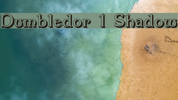 Dumbledor 1 Shadow Font examples