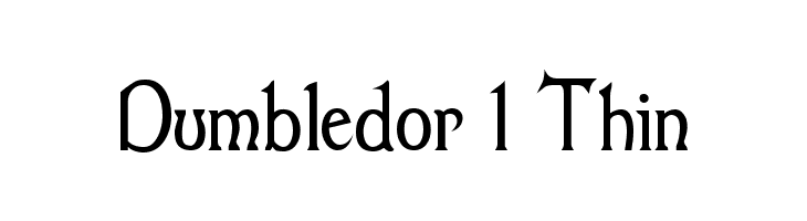 Dumbledor 1 Thin Font