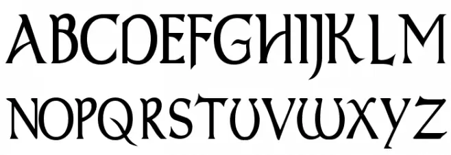 Dumbledor 1 Thin Шрифта ВЕРХНИЙ