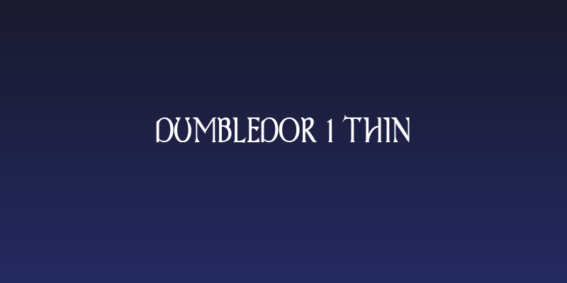 Dumbledor 1 Thin Social Header