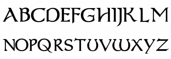 Dumbledor 1 字体 大写