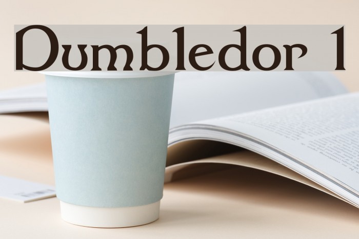 Dumbledor 1 Font examples