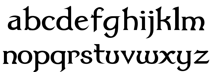 Dumbledor 1 Font LOWERCASE