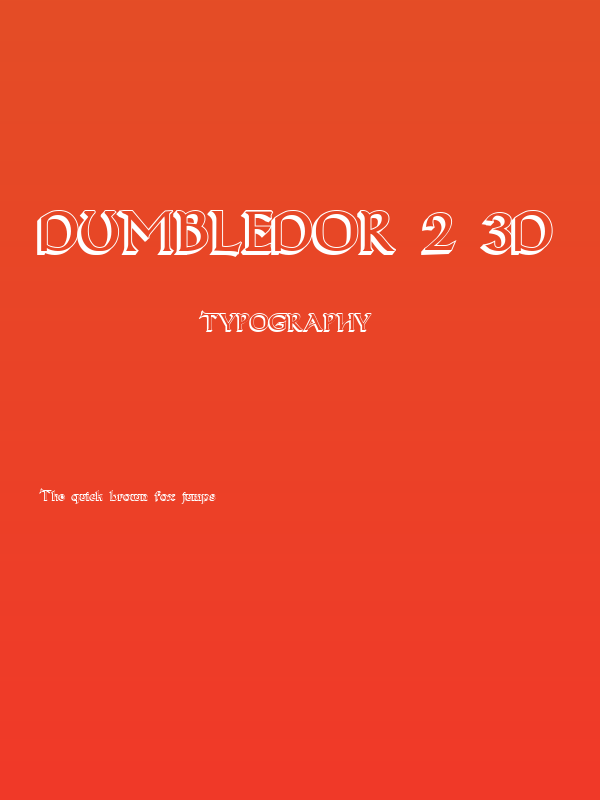Dumbledor 2 3D Poster