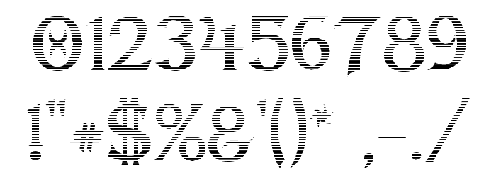 Dumbledor 2 Cut Down Font OTHER CHARS