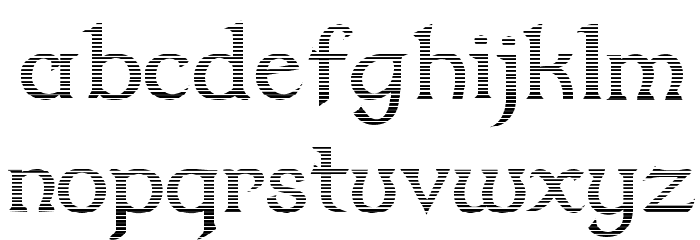 Dumbledor 2 Cut Down Font LOWERCASE