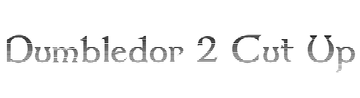 Dumbledor 2 Cut Up Font