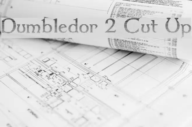 Dumbledor 2 Cut Up Font examples
