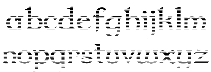 Dumbledor 2 Cut Up Font LOWERCASE