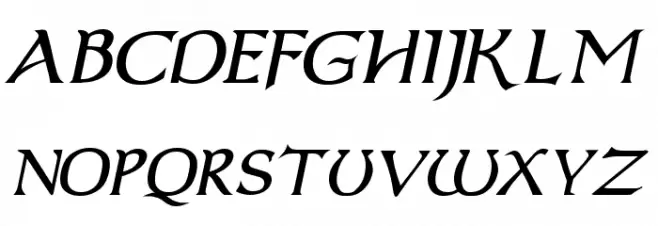 Dumbledor 2 Italic Fuentes MAYÚSCULAS