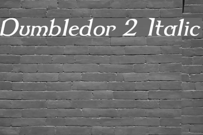 Dumbledor 2 Italic Example 1