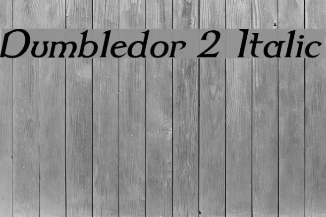 Dumbledor 2 Italic Example 2