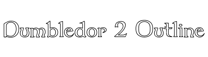 Dumbledor 2 Outline  Скачать бесплатные шрифты