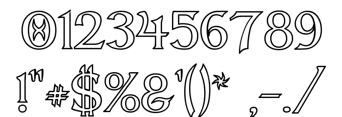 Dumbledor 2 Outline Fuentes OTROS CHARS