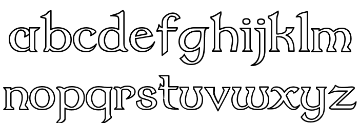 Dumbledor 2 Outline Fuentes MINÚSCULAS