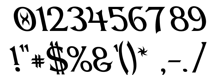 Dumbledor 2 Rev Italic Font OTHER CHARS