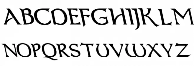 Dumbledor 2 Rev Italic Fuentes MAYÚSCULAS