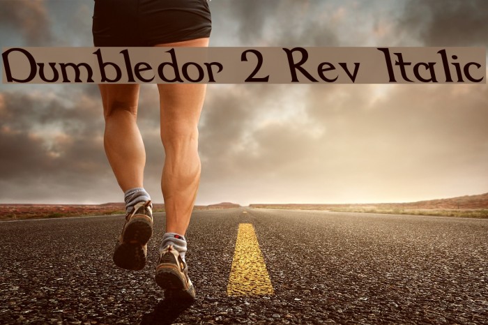 Dumbledor 2 Rev Italic Font examples