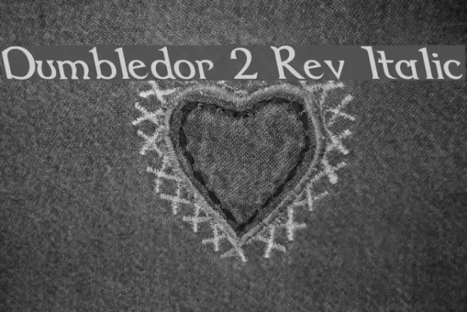 Dumbledor 2 Rev Italic Font examples