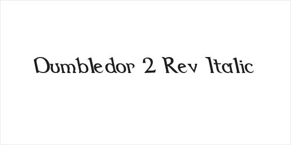 Dumbledor 2 Rev Italic Logo